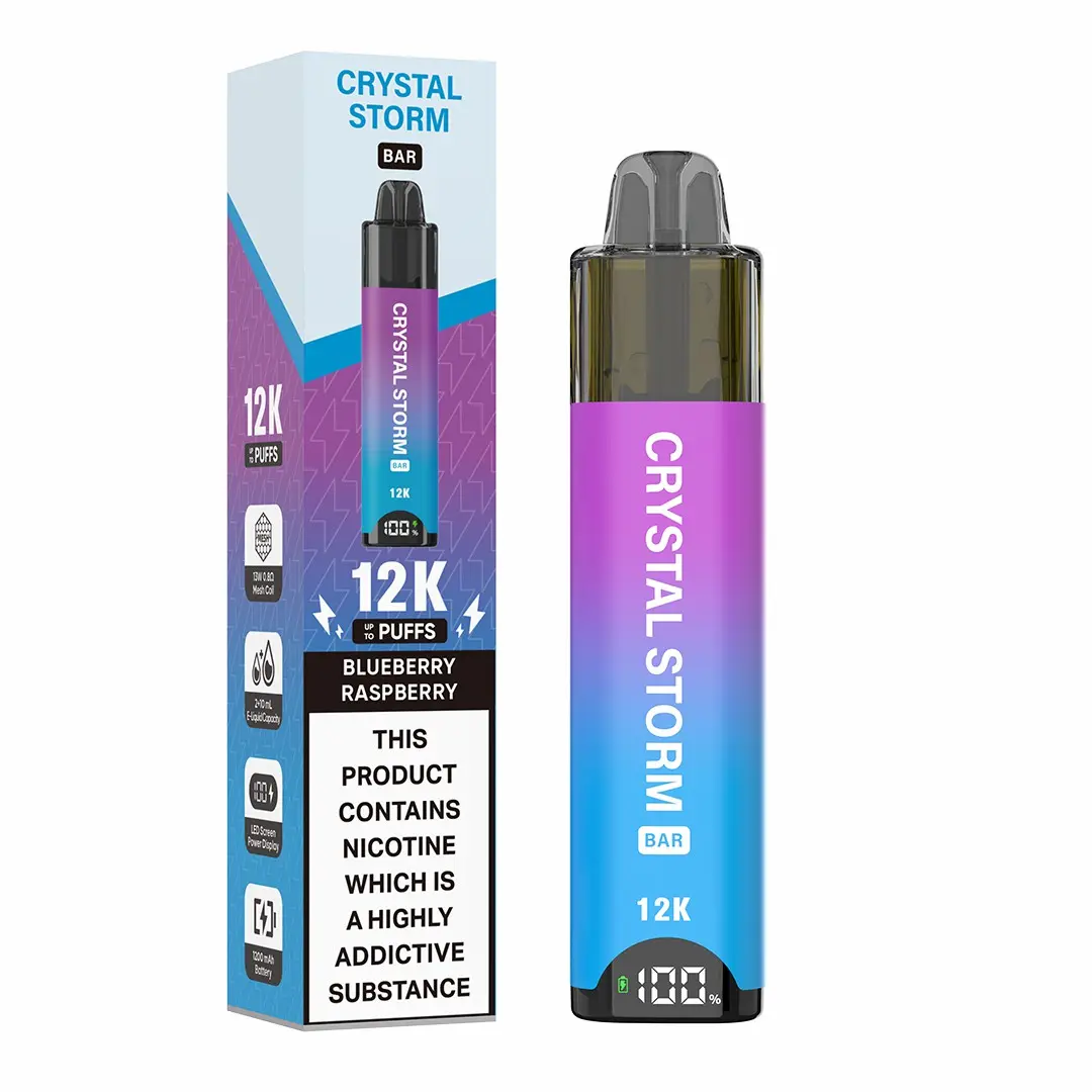 Crystal Storm Bar 12K Prefilled Pod Kit - Blueberry Raspberry